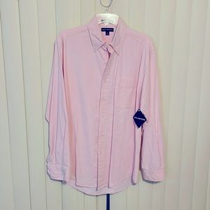 Men’s Oxford shirt size S long sleeve pink